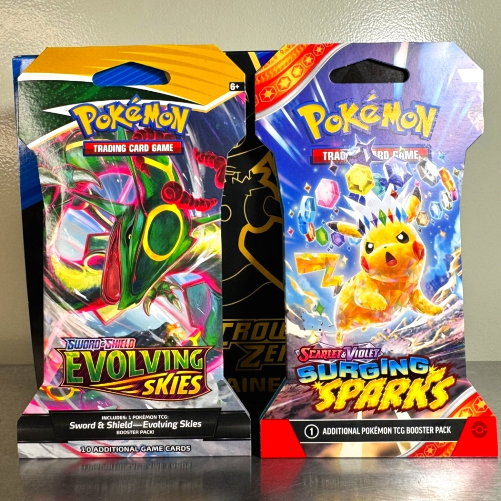 Surging Sparks and Evolving Skies Sleeved Booster Packs